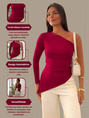 Blusa Assimétrica Feminina