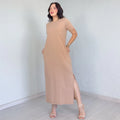 Vestido de Algodão com Bolsos