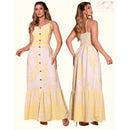 Vestido Longo Estampado Elegante