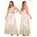 Vestido Longo Estampado Elegante