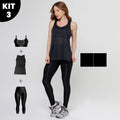 Kit Fitness Feminino 3 Peças