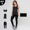 Kit Fitness Feminino 3 Peças
