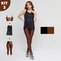 Kit Fitness Feminino 3 Peças
