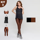 Kit Fitness Feminino 3 Peças