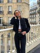Jaqueta Cropped Vanessa M. de Mulher