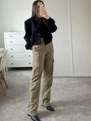 Jaqueta Cropped Vanessa M. de Mulher