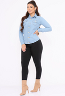 Camisa Jeans Sabrina M. de Mulher