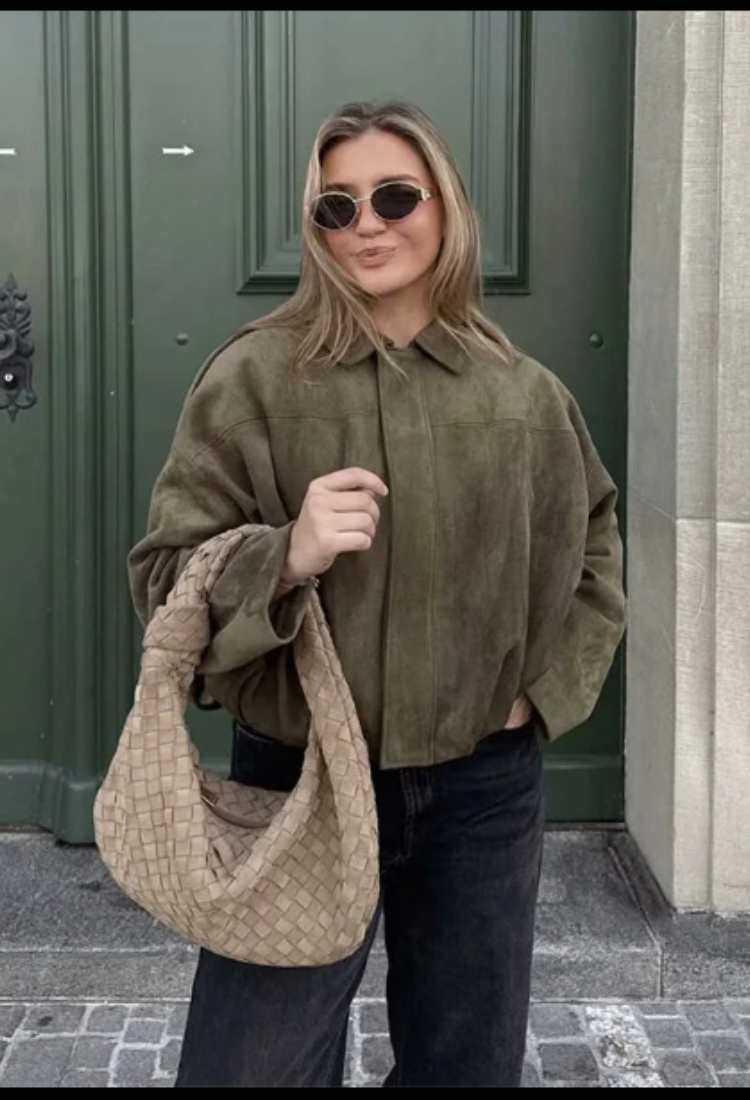Jaqueta Bomber de Veludo Bianca M. de Mulher