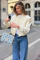 Jaqueta Cropped Vanessa M. de Mulher
