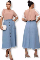 Saia Jeans Tatiane M. de Mulher