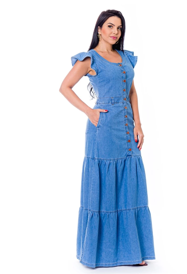 Vestido Jeans Cecilia M. de Mulher