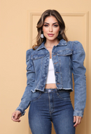 Jaqueta Jeans Jaqueline M. de Mulher