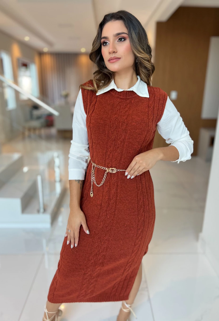Vestido de Tricô  Fernanda M. de Mulher
