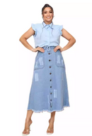 Saia Jeans Tatiane M. de Mulher