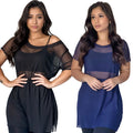 Blusa Tule Fitness Respirável