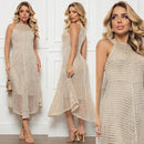 Vestido Crochê Luxo Feminino
