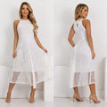 Vestido Crochê Luxo Feminino
