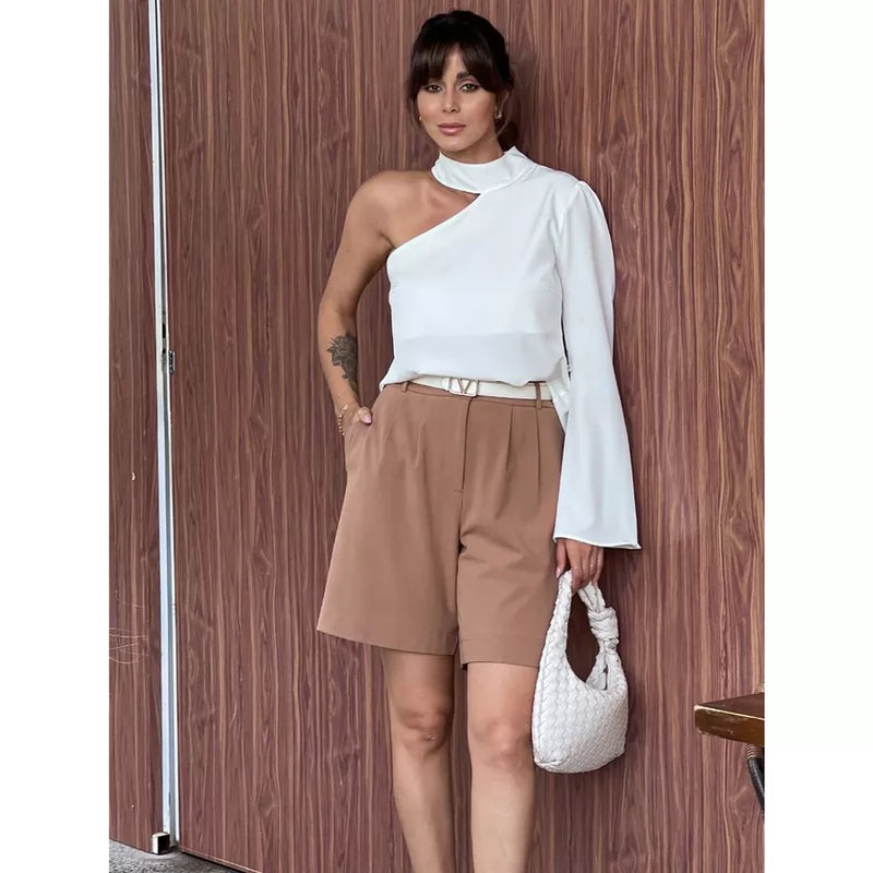 Blusa Feminina Assimétrica