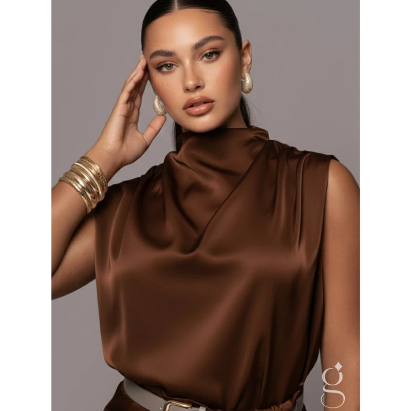 Camisa Feminina Cetim Premium
