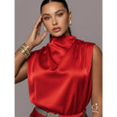 Camisa Feminina Cetim Premium
