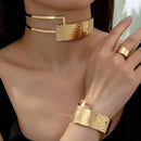 Conjunto Luxo Martelado Feminino