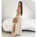 Vestido Longo Crochê Elegante