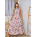Vestido Longo Floral Elegante