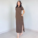 Vestido de Algodão com Bolsos