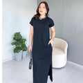 Vestido de Algodão com Bolsos
