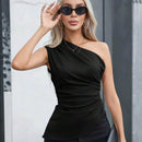 Blusa Nula Manga Elegante