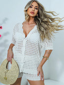 Saída de Praia Tricot Feminina