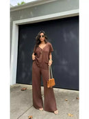 Conjunto Tricot Feminino Elegante