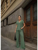 Conjunto Tricot Feminino Elegante