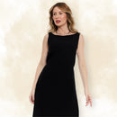 Vestido Longo Preto e Branco