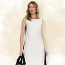 Vestido Longo Preto e Branco